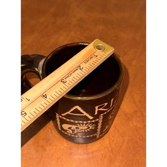Vintage Arizona Ceramic Souvenir Mug With Native American Design - Picture 6 of 6